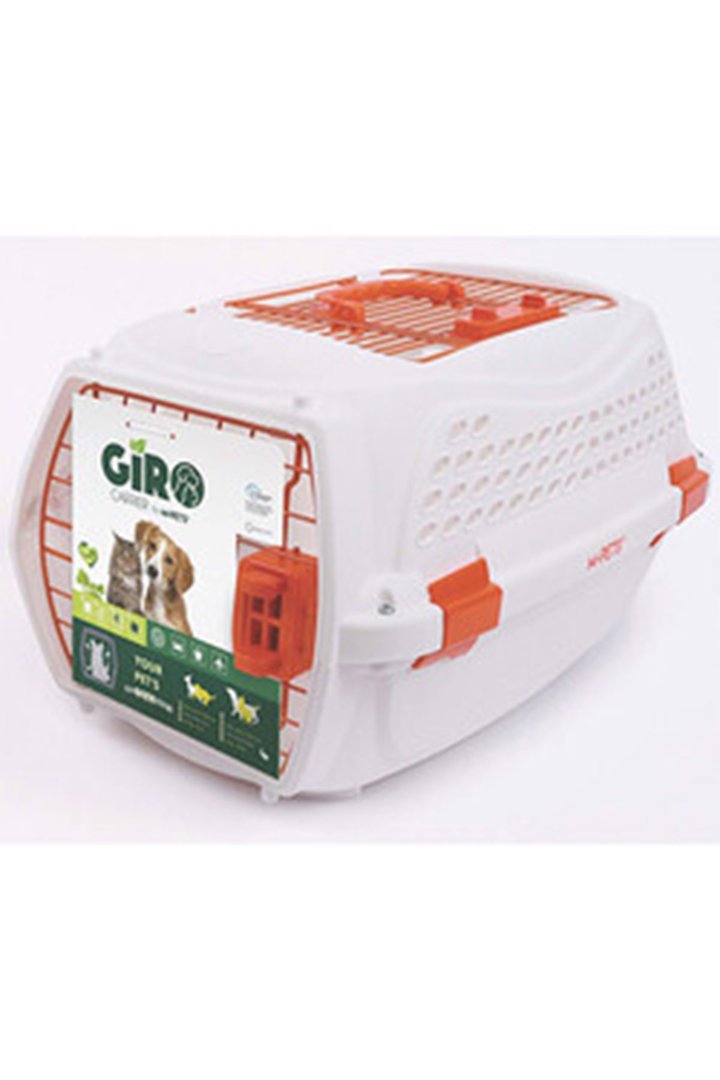 M-Pets Eco Giro Taşıma Çantası Beyaz/Turuncu (M) görsel 3