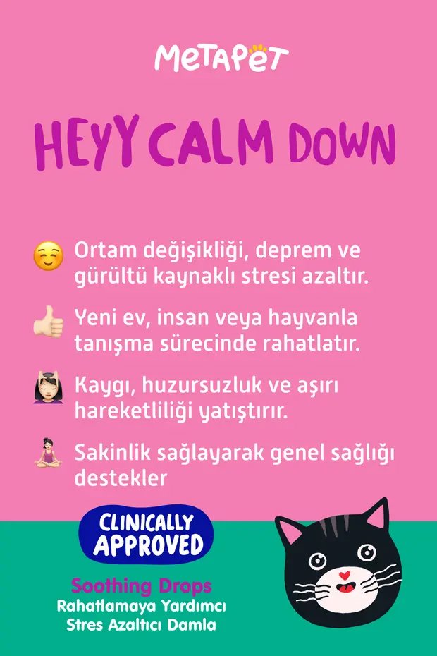 Metapet Kedi İçin Doğal İçerik Sakinleştrici 50Ml görsel 5