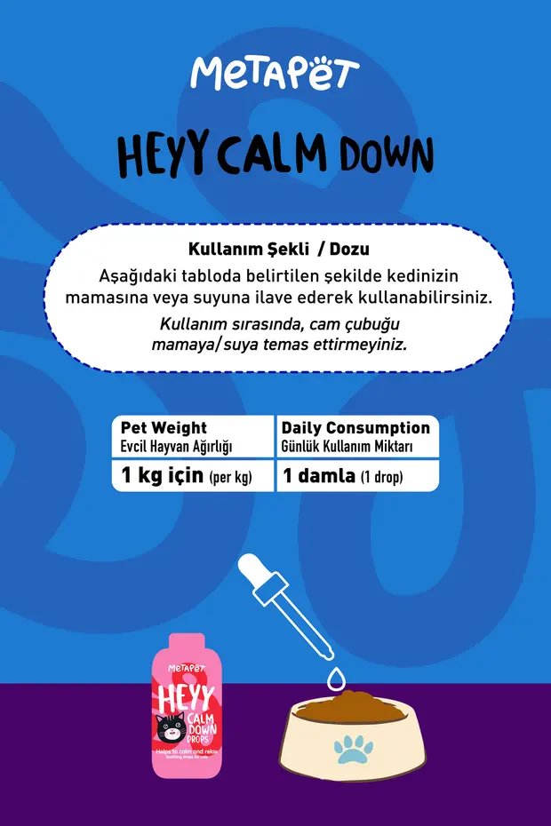 Metapet Kedi İçin Doğal İçerik Sakinleştrici 50Ml görsel 3