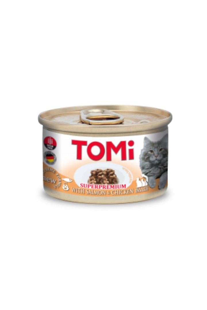 Tomi Kedi Yaş Maması Somonlu Tavuklu 85 G