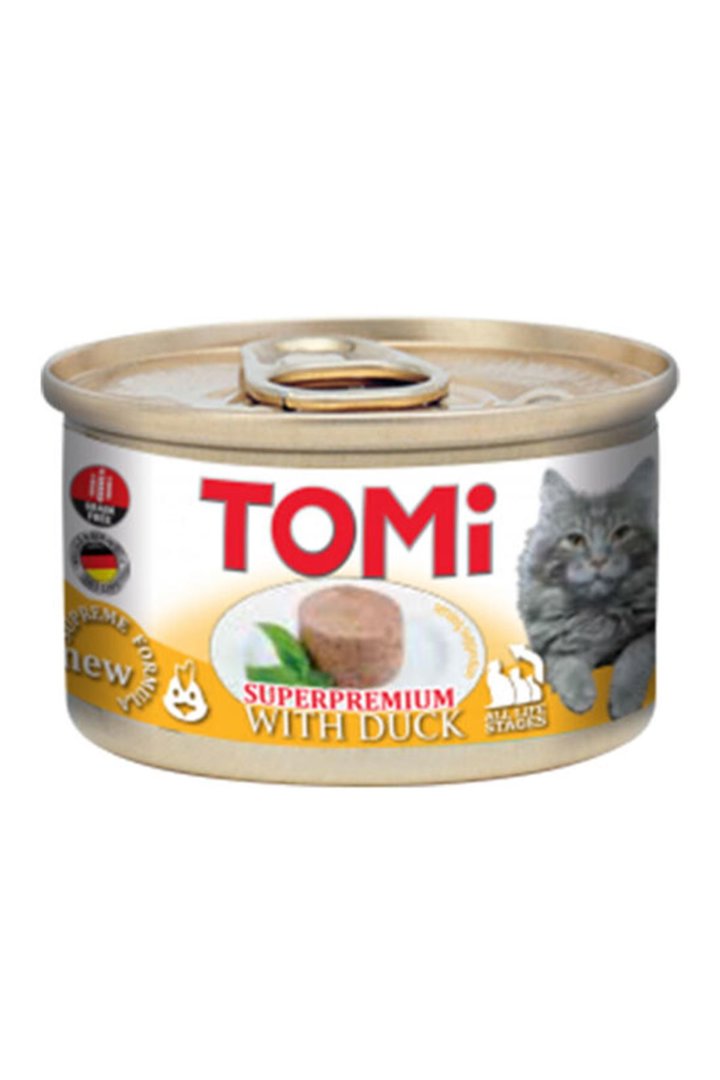 Tomi Kedi Yaş Maması Ördekli 85 G