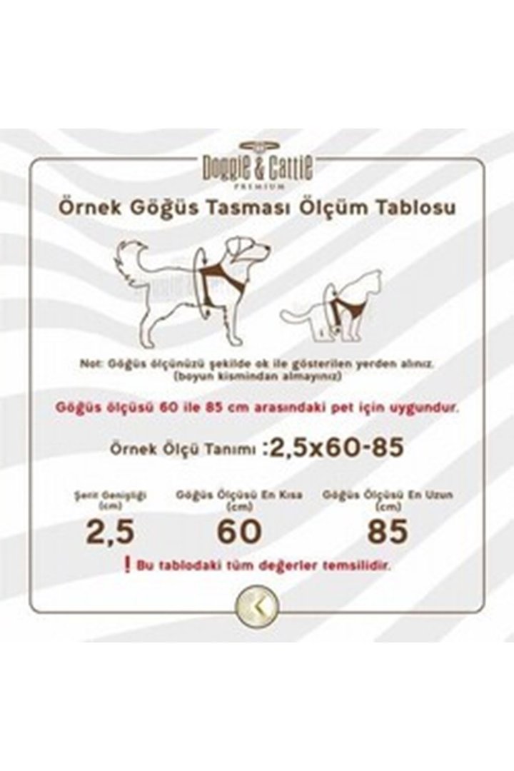 Doggie Köpek Göğüs Tasması Kırmızı 1.5*35-40 Cm görsel 3