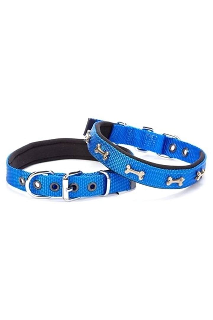 Doggie Köpek Boyun Tasması Kemikli Royal Mavi