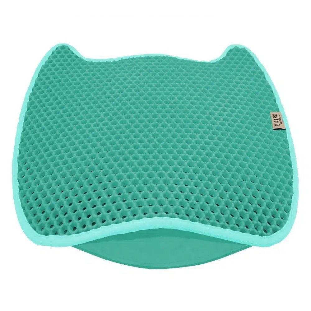 Cattie Kedi Paspası Kum Toplayıcı Turkuaz 50*50 Cm görsel 2