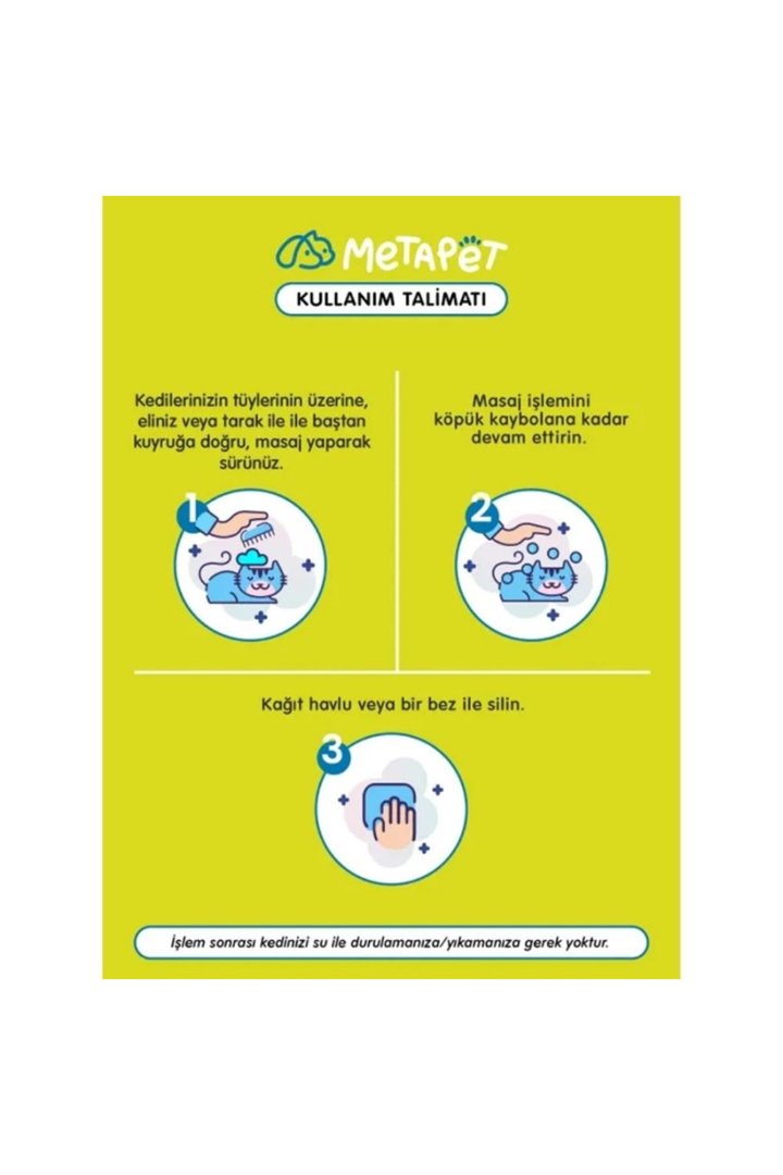 Metapet Kedi Şampuanı Yavru ve Hassas Kedi 200 Ml görsel 2