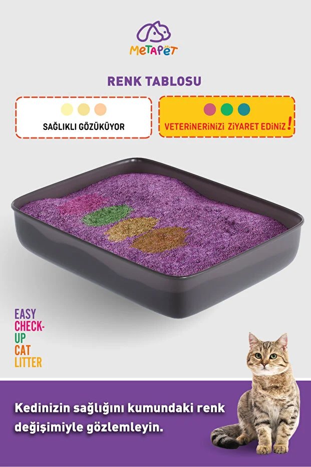 Metapet Kedi Kumu Renk Değiştiren 2.6 Lt görsel 3