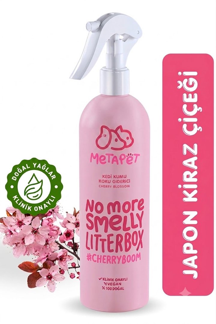 Metapet Kedi Kumu Koku Giderici KirazÇiçeği 400Ml