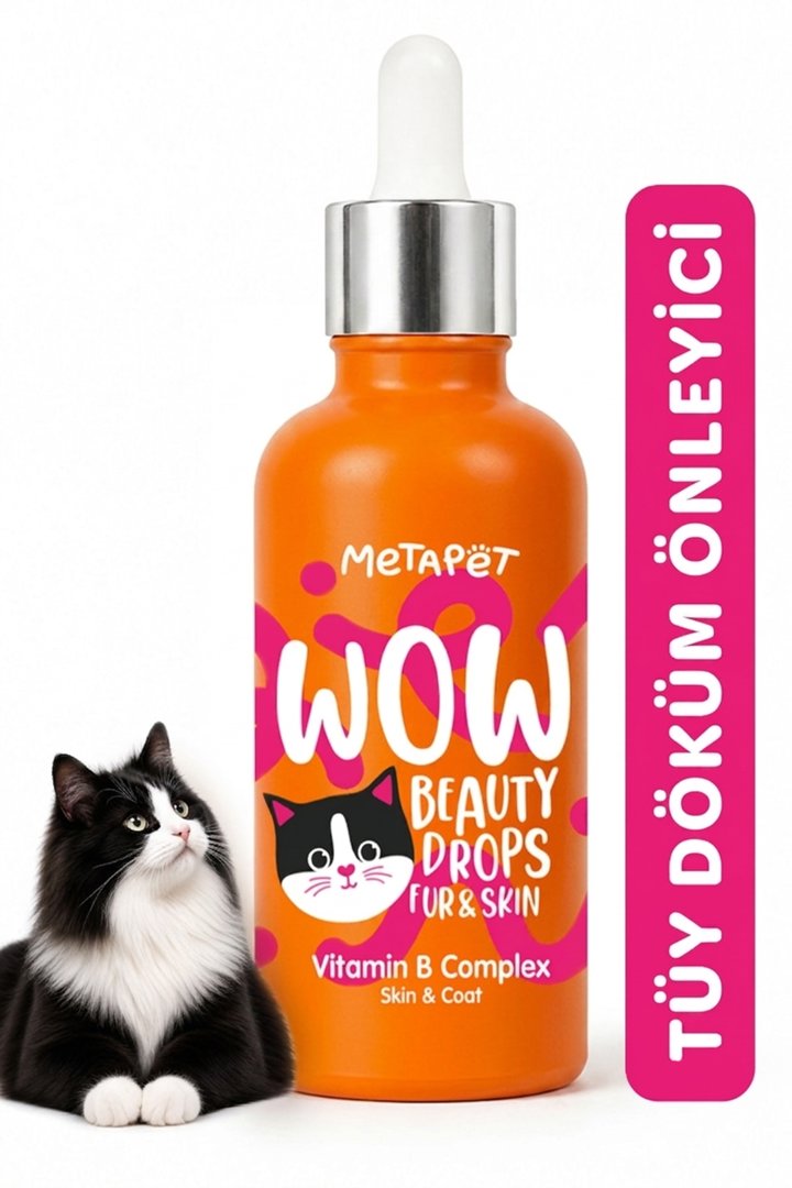 Metapet Kedi İçin Tüy ve Cilt Bakım Vitamin 50 Ml