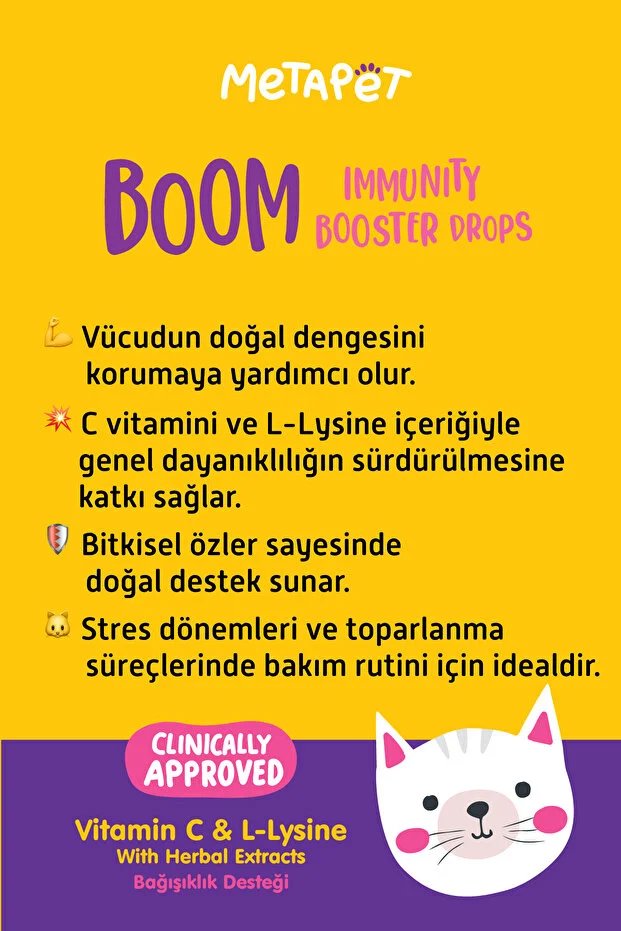Metapet Kedi İçin Bağışıklık Güçlendirici 50 Ml görsel 3