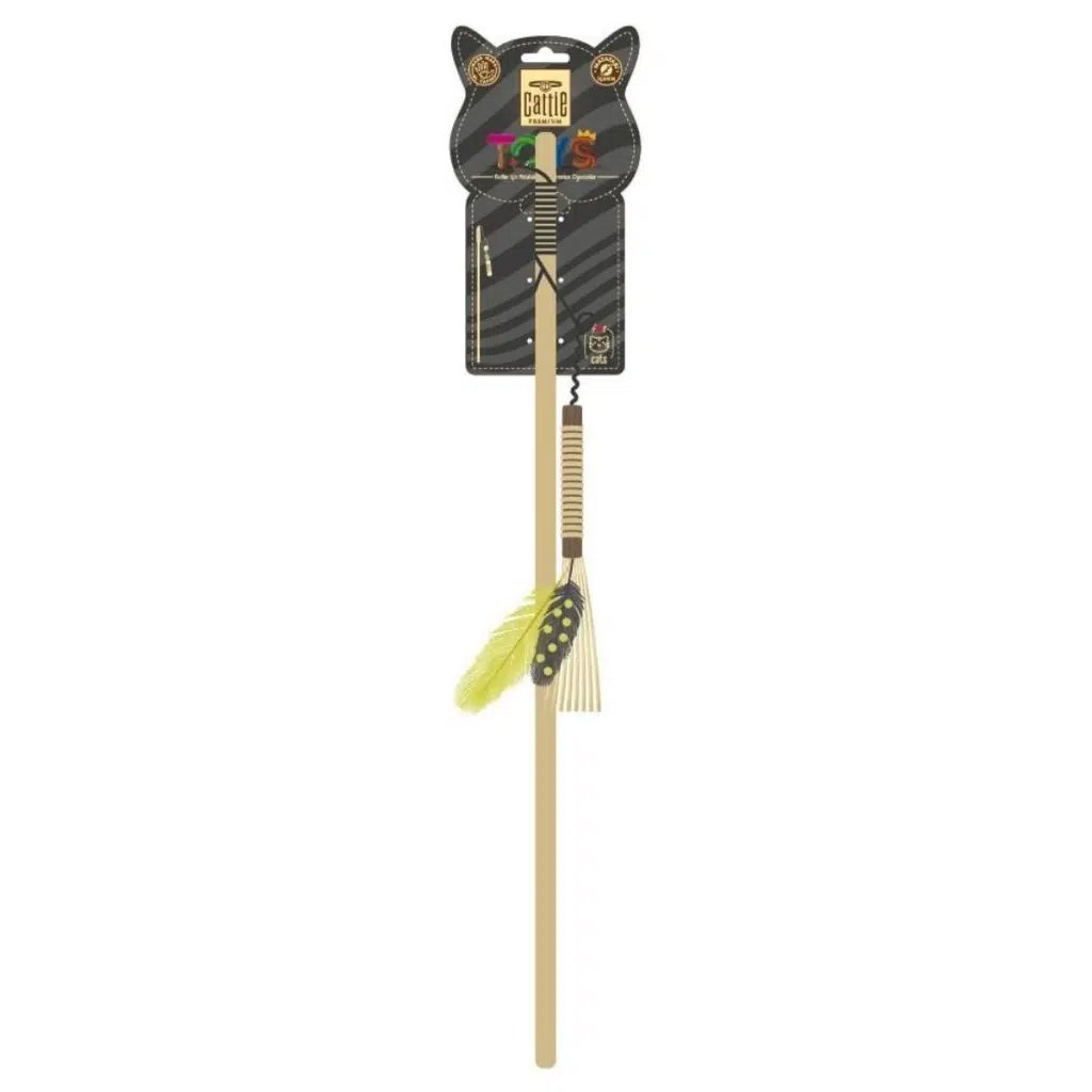 Cattie Kedi Oyuncağı Matatabili Tüylü Olta 50 Cm