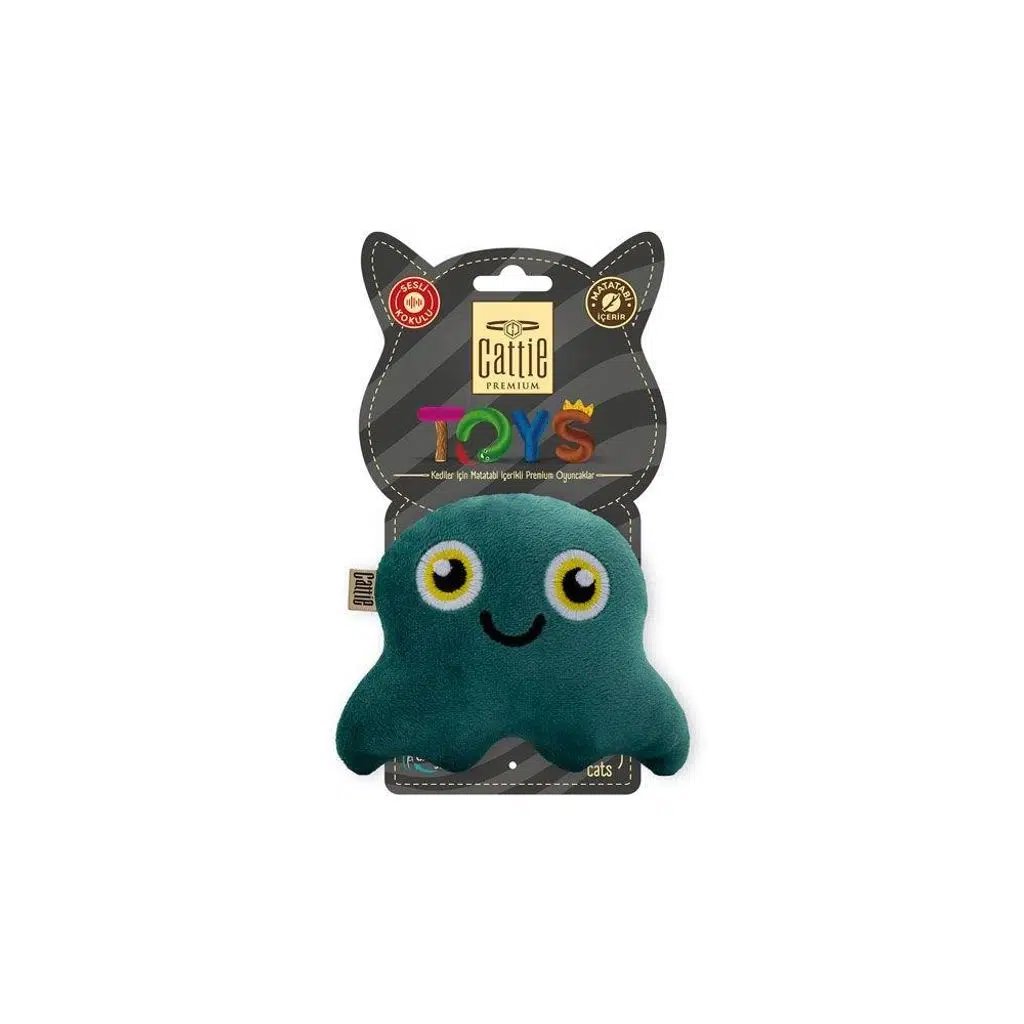 Cattie Kedi Oyuncağı Matatabili Peluş Ahtapot 11Cm