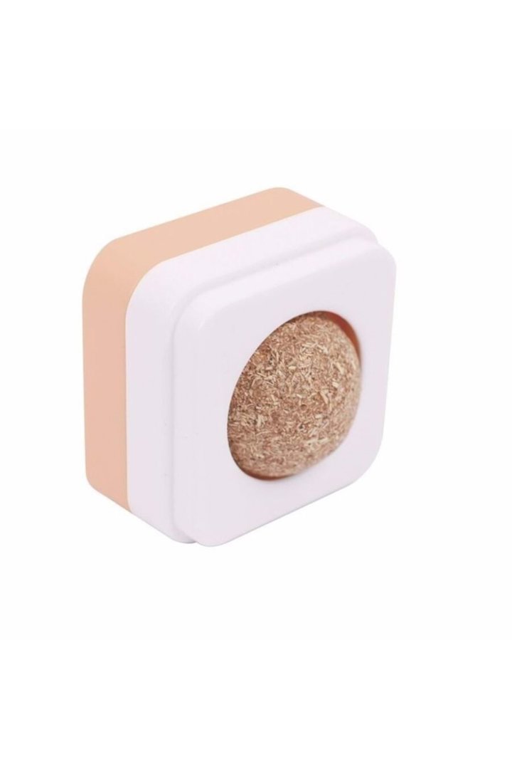 M-Pets Kedi Oyuncağı Meyveli Catnip Topu Pembe görsel 2