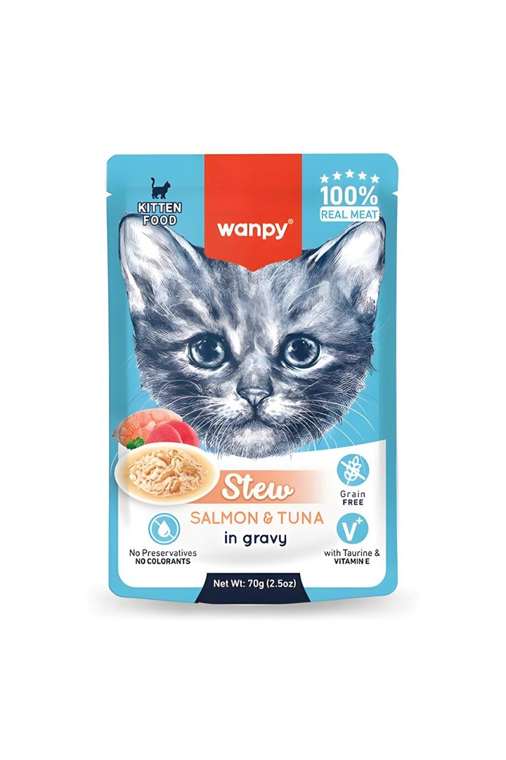 Wanpy Kedi Yaş Maması Somonlu Ve Ton Balıklı 70 G
