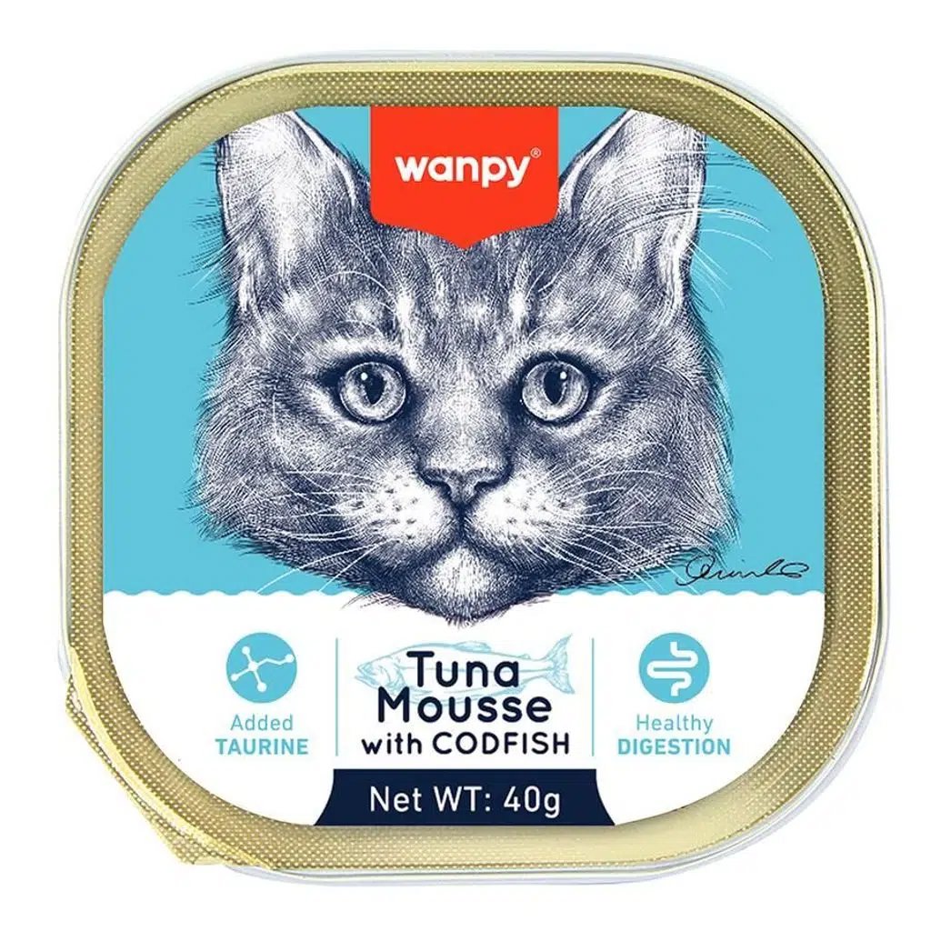 Wanpy Alutray Kedi Yaş Mama Ton,Morina Balıklı 40G görsel 7