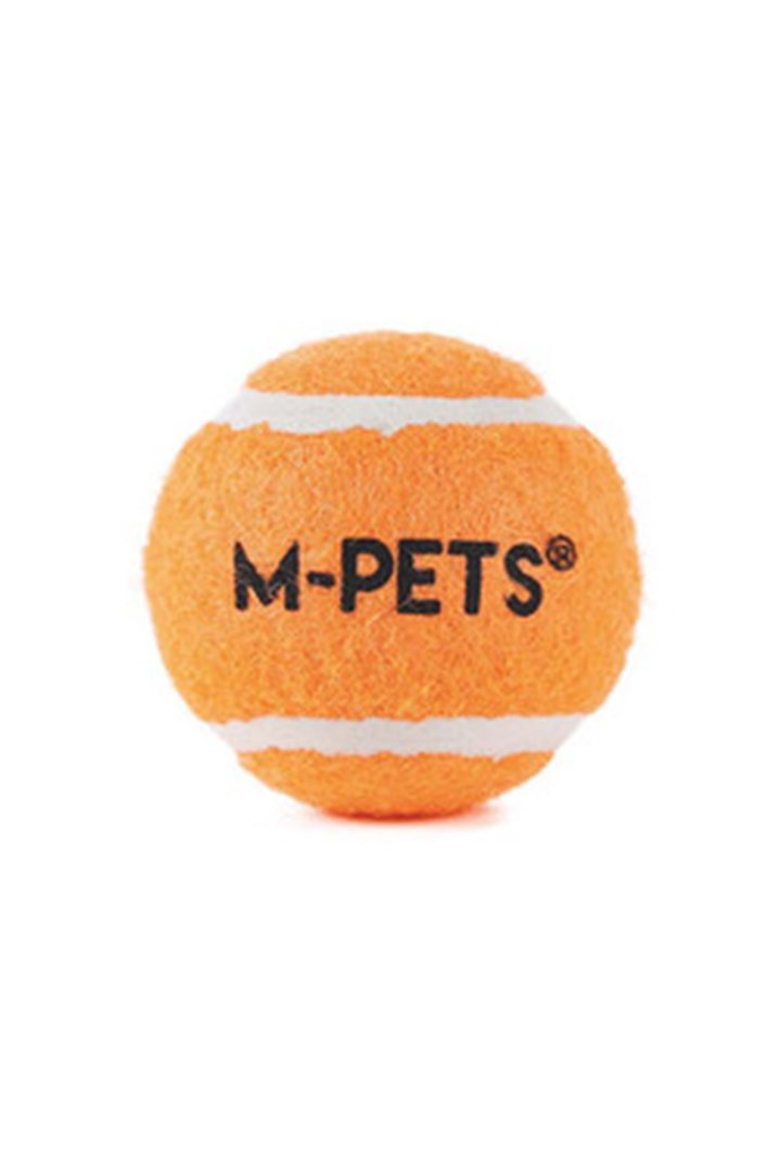 M-Pets Köpek Oyuncağı Tenis Topu Turuncu 3'Lü 5 Cm görsel 5