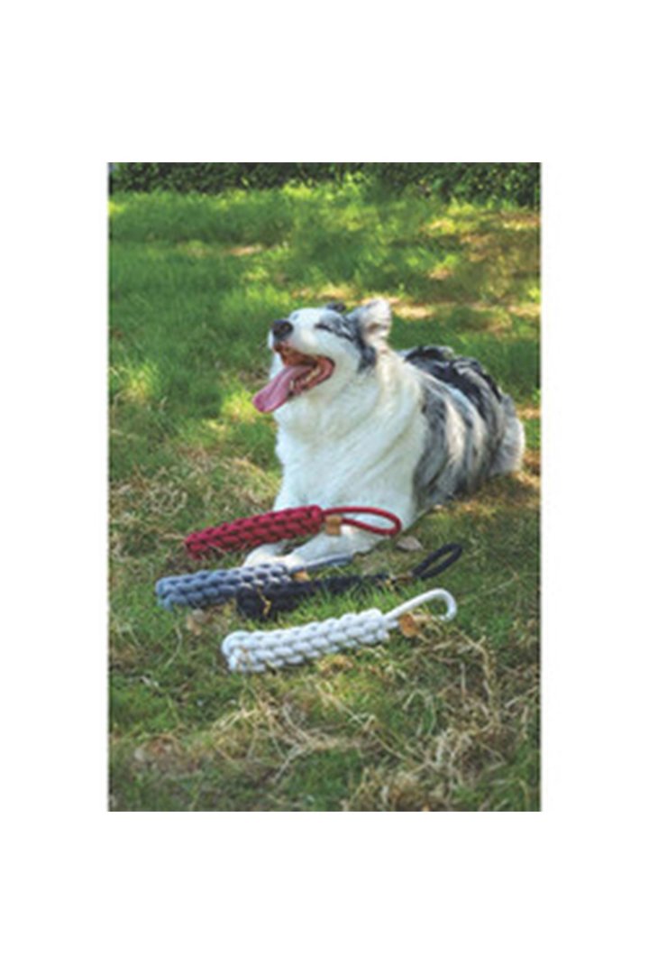 M-Pets Köpek Oyuncağı Örgü Çekmeli Kırmızı 34 Cm görsel 2