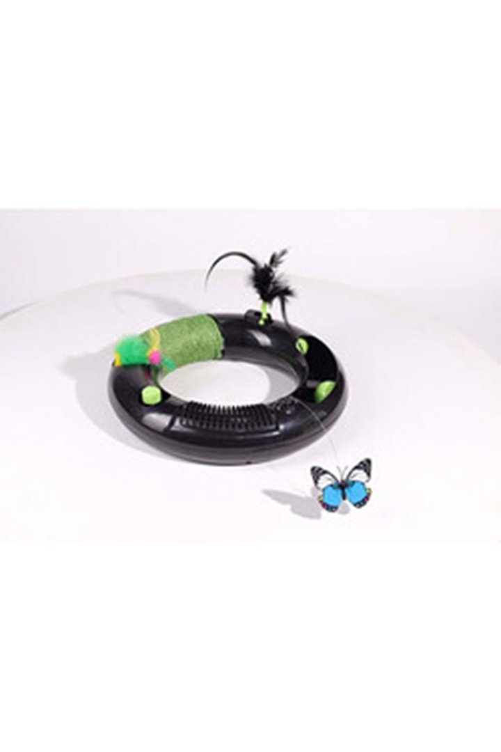 M-Pets Kedi Oyuncağı Halo Eco Siyah 30*30*5.5 Cm görsel 4