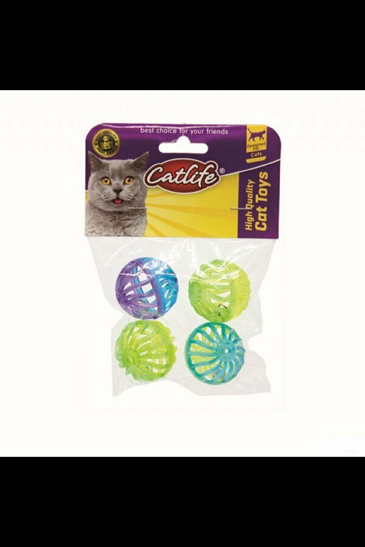Catlife Kedi Oyuncağı Zilli Top 4'Lü