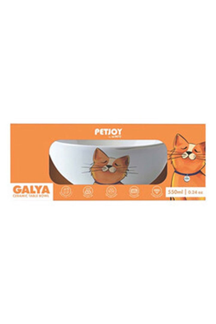 M-Pets Kedi Mama Ve Su Kabı Galya Seramik 550 Ml görsel 4