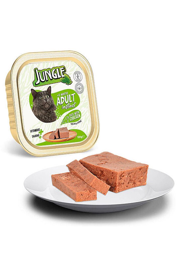 Jungle Kedi Yaş Maması Tavuklu 100 G görsel 2