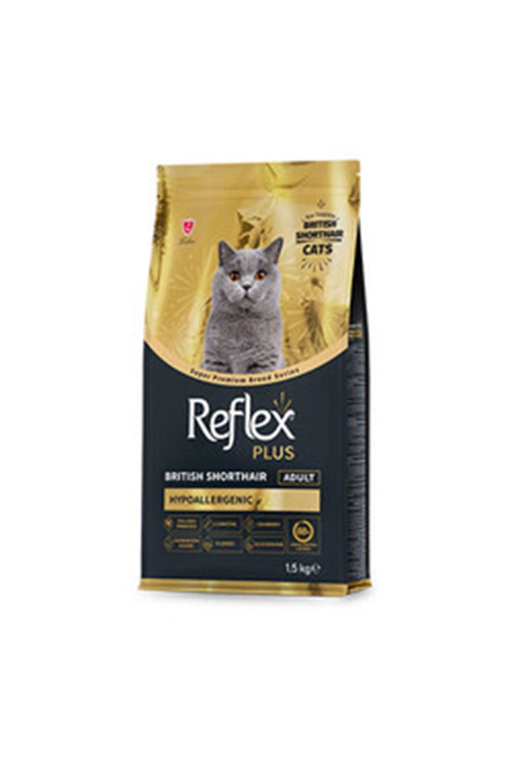 Reflex Plus Kedi Maması British Shorthair 1.5 Kg görsel 3