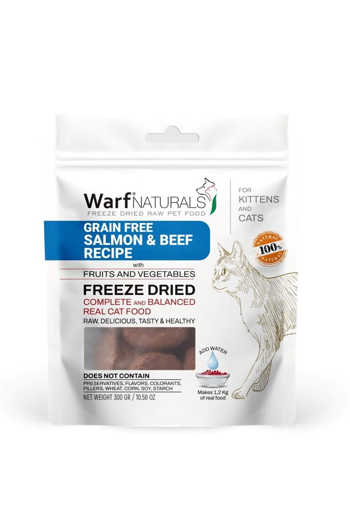 Warf Kedi Maması Somonlu Ve Sığır Etli 300 G