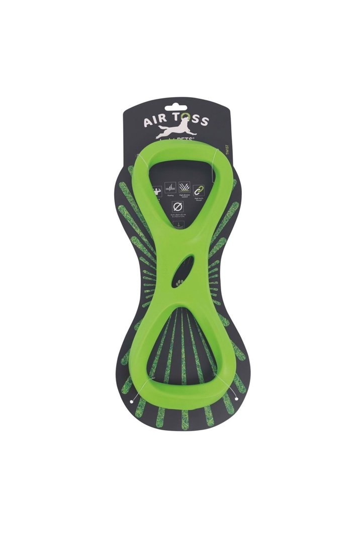 M-Pets Köpek Oyuncağı Air Toss Twist Yeşil görsel 2