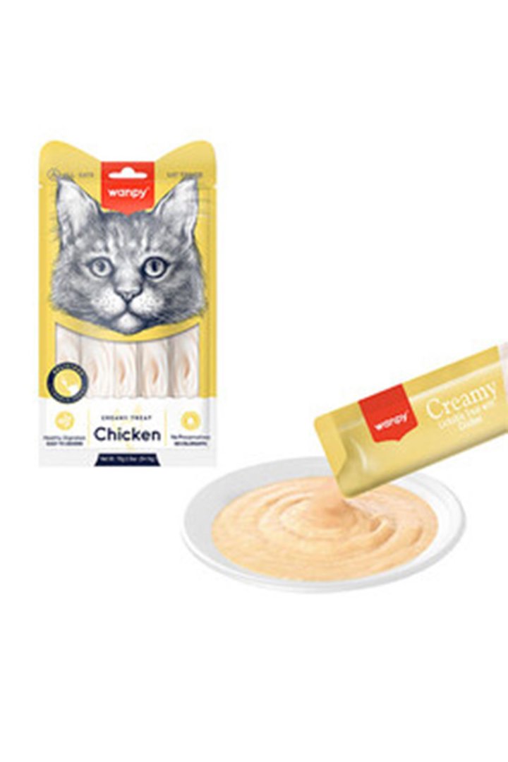 Wanpy Kedi Krema Tavuklu 5*14 G görsel 2