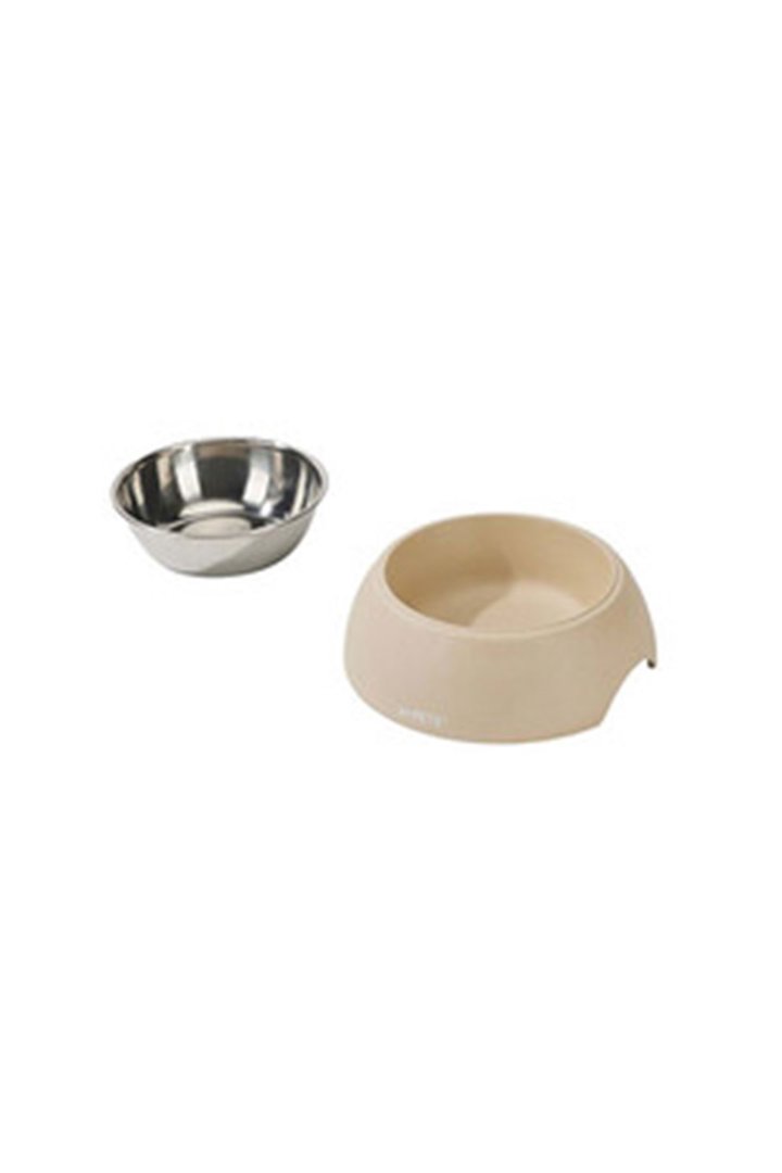 M-Pets Mama ve Su Kabı Bej Eco Bamboo 600 Ml görsel 4