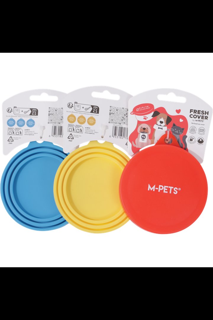 M-Pets Konserve Plastik Koruma Kapağı Kırmızı 9 Cm görsel 3