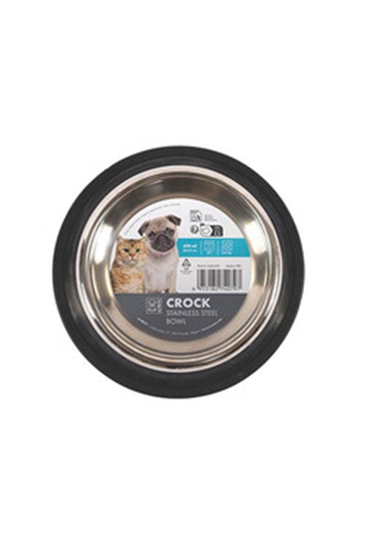 M-Pets Crock Mama Kabı Paslanmaz Çelik (M) 610 Ml