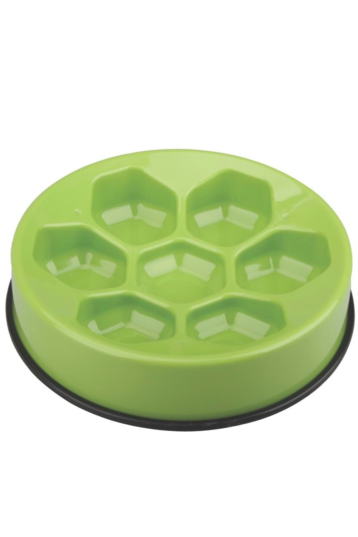 M-Pets Cavity Yavaş Beslenme Kabı Yeşil 25 Cm görsel 2
