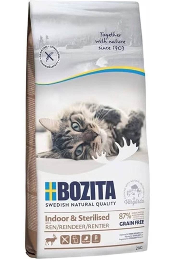 Bozita Kısır Kedi Maması Ren Geyiği Tahılsız 2 Kg