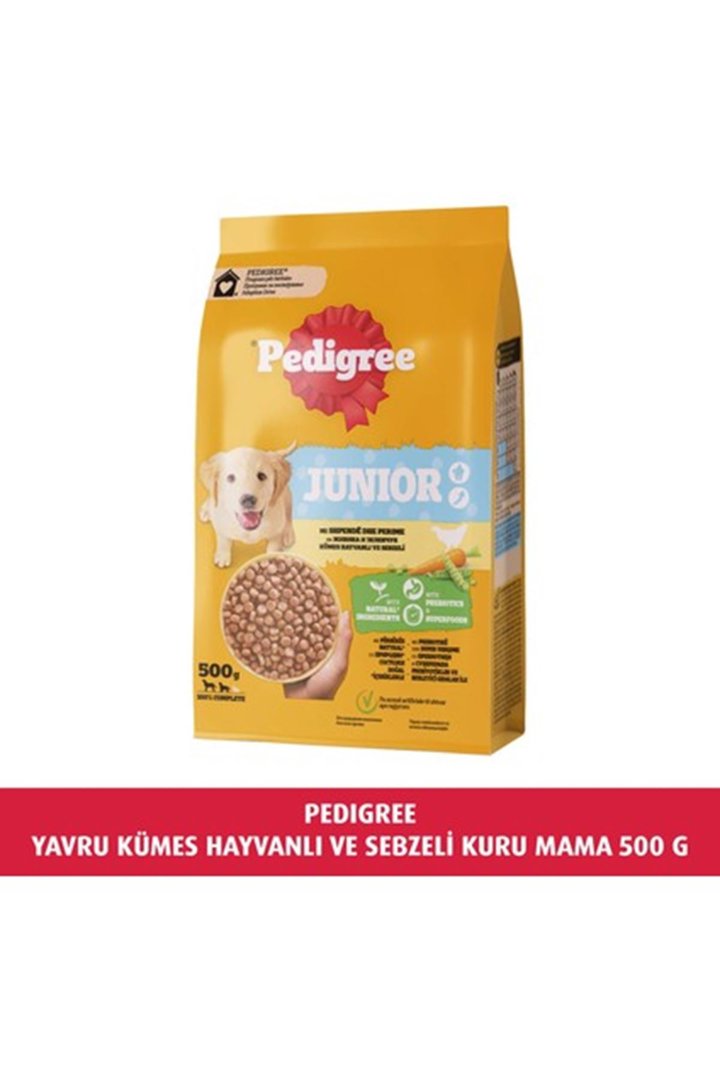 Pedigree Yavru Köpek Mama Kümes Hay. Sebzeli 500 G