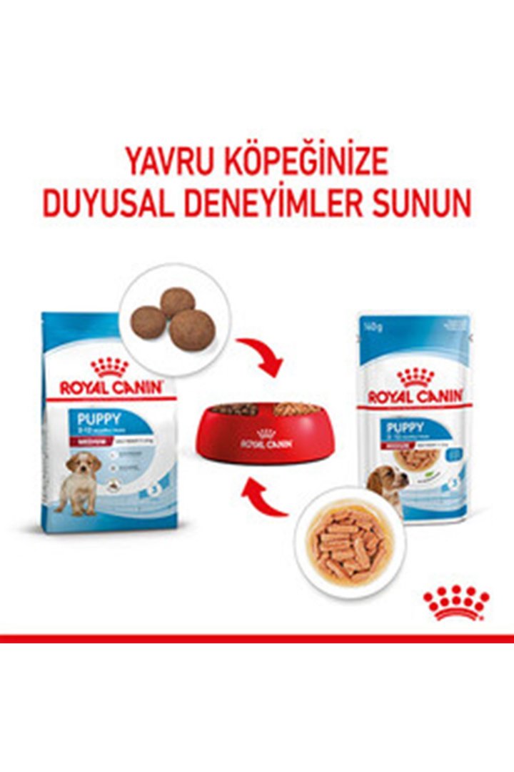Royal Canin Yavru Köpek Yaş Maması Orta Irk 140 G görsel 2