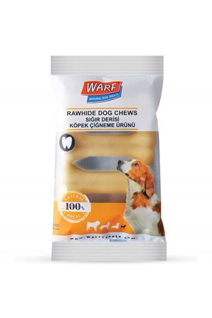 Warf Köpek Ödül  Pres Kemik Naturel  4'Lü 100 G
