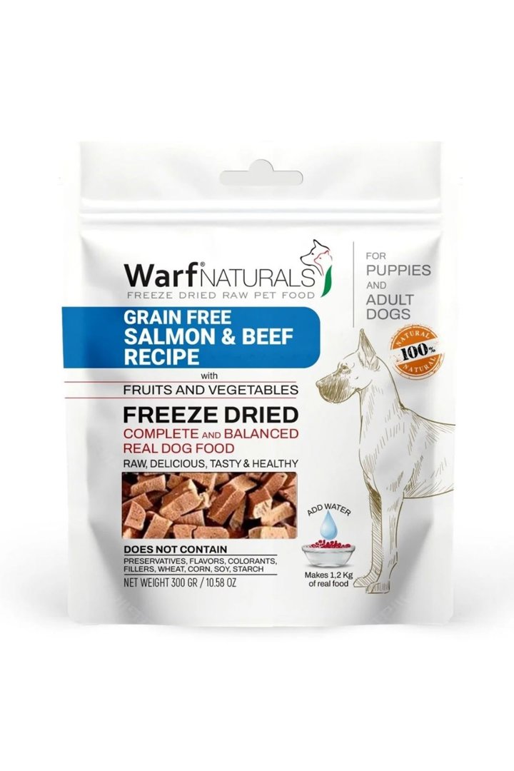 Warf Köpek Maması Somonlu Ve Dana Etli 300 G