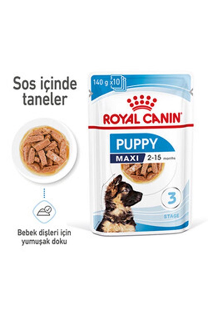 Royal Canin Yavru Köpek Yaş Maması Maxi 140 G görsel 3