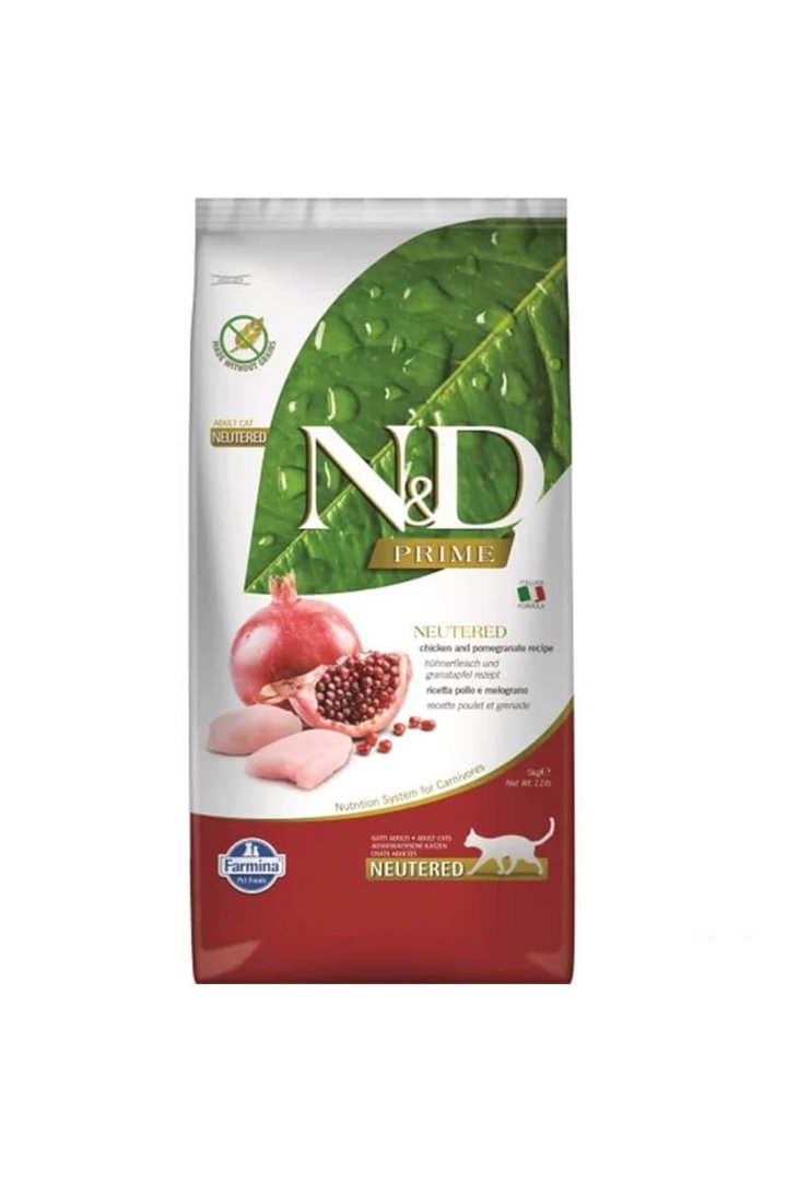 N&D Kısır Kedi Maması Tahılsız Tavuk Ve Narlı 5 Kg