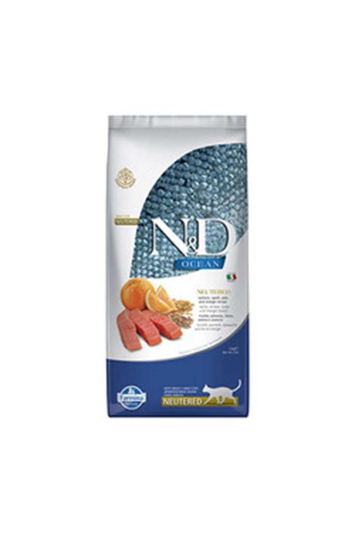 N&D Kısır Kedi Maması Somonlu Ve Portakallı 10 Kg görsel 2
