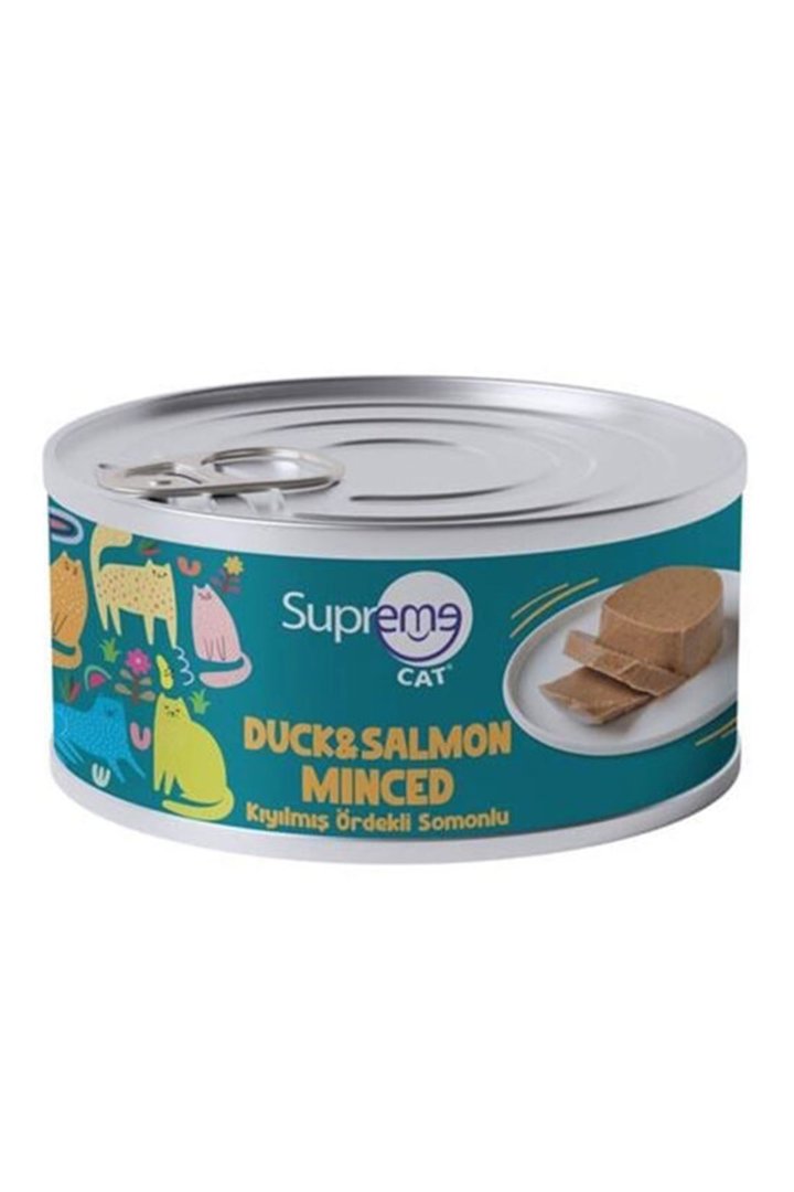 Supreme Kedi Yaş Maması Ördekli Ve Somonlu 85 G
