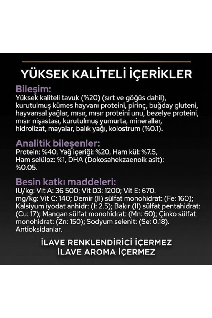 Proplan Yavru Kedi Maması Tavuklu 400 G görsel 5