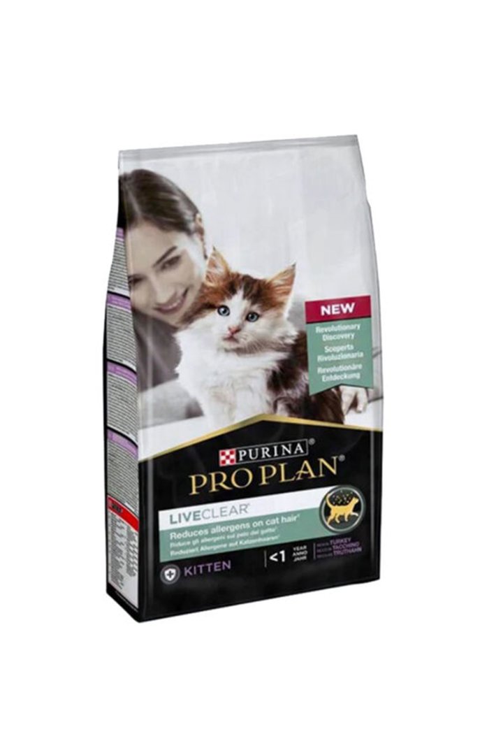 Proplan Yavru Kedi Maması Live Clear Hindili 1.4Kg görsel 2