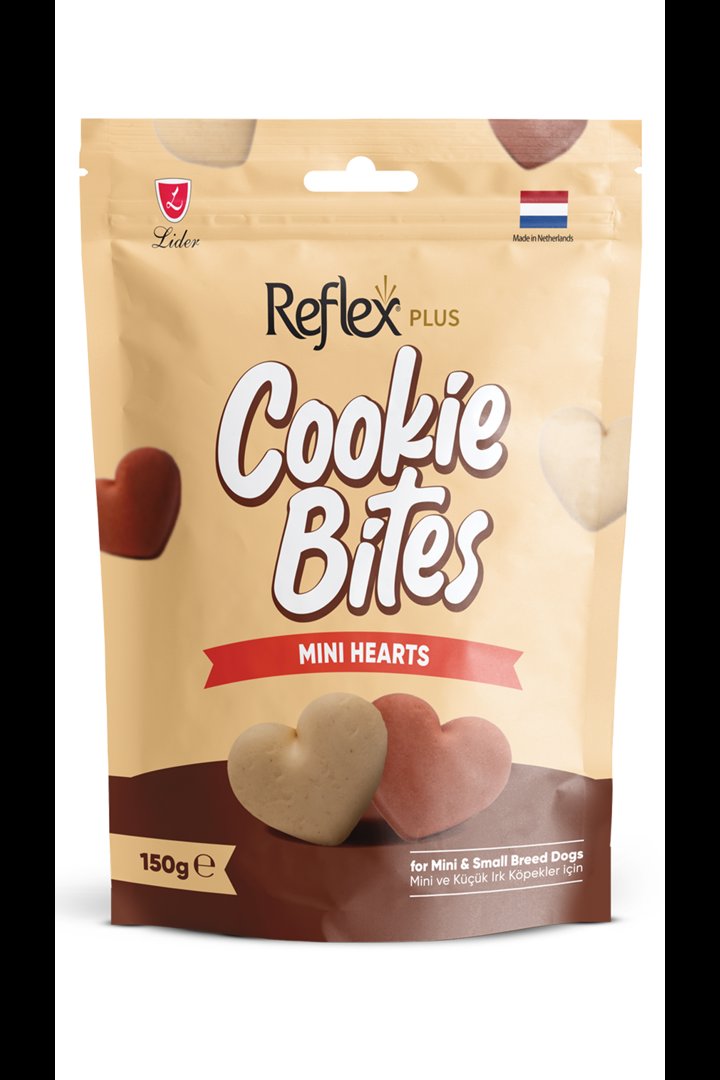 Reflex Plus Köpek Ödül Küçük Irk Mini Kalpler 150G