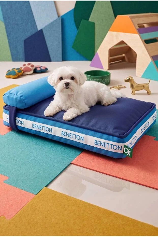 Benetton Yastıklı Yatak Mavi 60*40*10 Cm