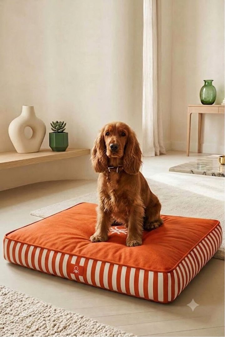 Benetton Yatak Çizgili Turuncu (S) 60*40 Cm