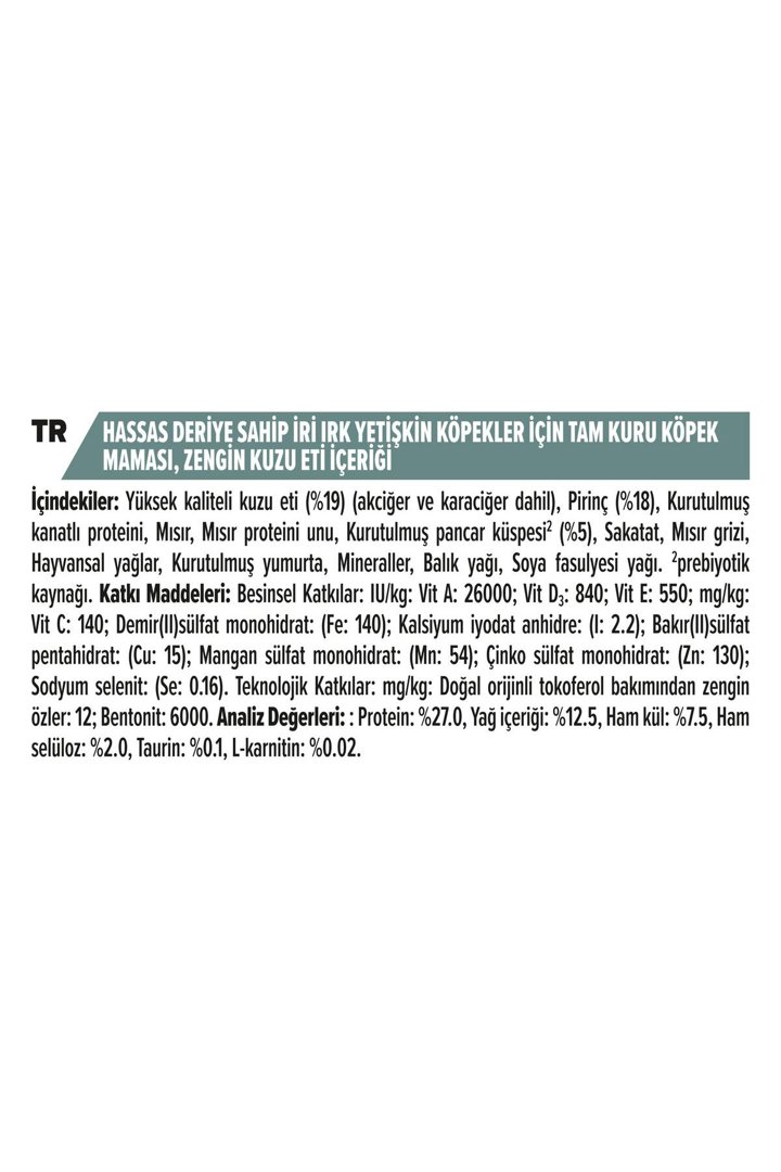 Proplan Köpek Maması Büyük Irk Kuzu,Pirinçli 14 Kg görsel 5