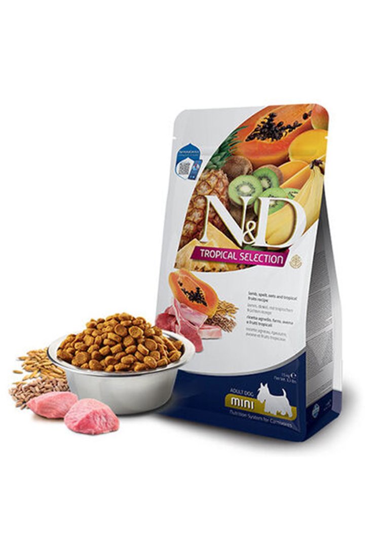 N&D Köpek Maması Kuzu Ve Tropical Meyveli 1.5 Kg