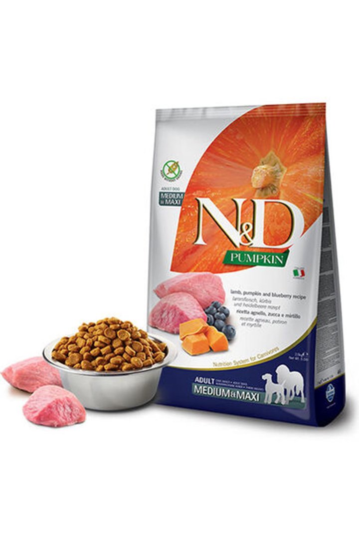 N&D Köpek Maması Balkabaklı, Kuzu-Y.Mersini 12 Kg