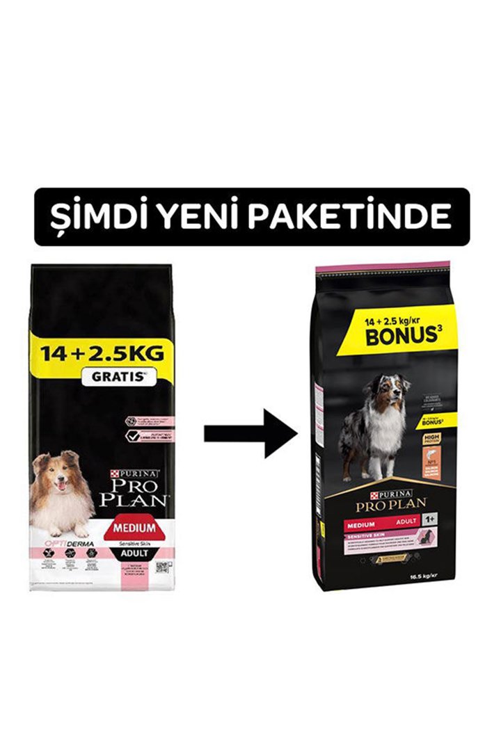 Proplan Köpek Maması Orta Irk Somonlu 14 Kg+2.5 Kg görsel 3